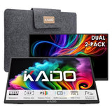 Dual Portable Monitor Setup - 2-Pack 15.6" 1080P Ips Triple Monitor Extender For Laptop, 1920X1080 Hdmi Usb-C 180° Kickstand Built-In Speakers, Stacked Desktop Setup Office Gaming Daytrading