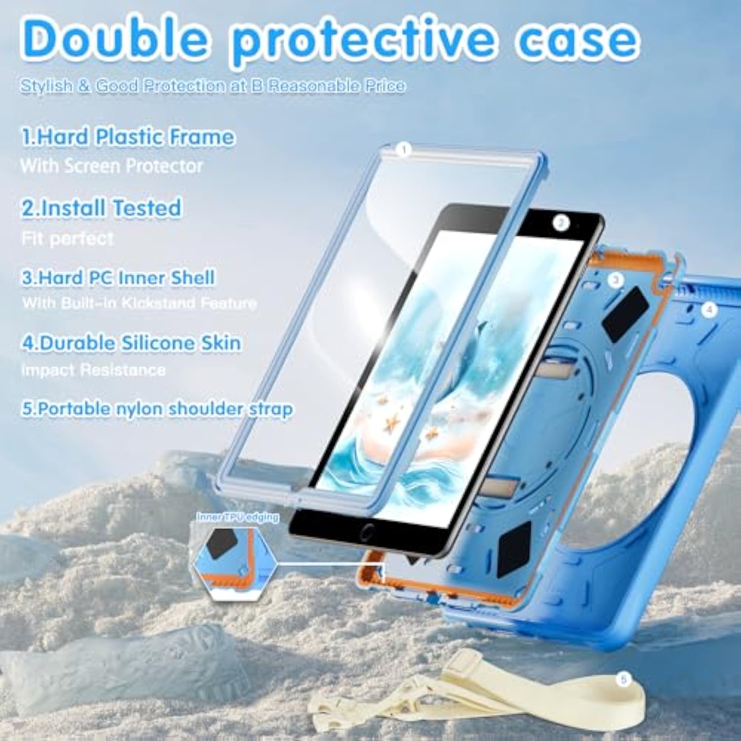 Ipad 9Th/8Th/7Th Generation Case 10.2 Inch With Screen Protector For Kids | Fu