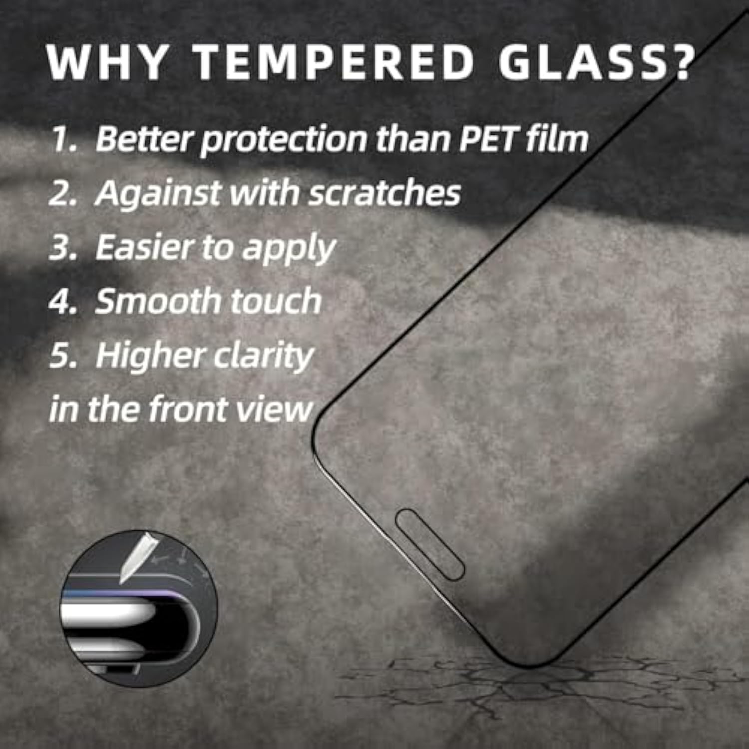Privacy Screen Protector Compatible With Iphone 15 Pro Max, 2 Packs, 6.7 Inch Gradient Colorful Electroplated Anti-Spy Anti-Blue Light Easy Installation Tempered Glass