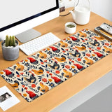 Chicken Gaming Mouse Pad Extended Desk Computer Keyboard Laptop Mouse Pads For Gaming Home Office Work, Large Long Desk Mat Mousepad With Non-Slip Rubber Base 31.5×11.8Inch (Farmhouse Chicken)