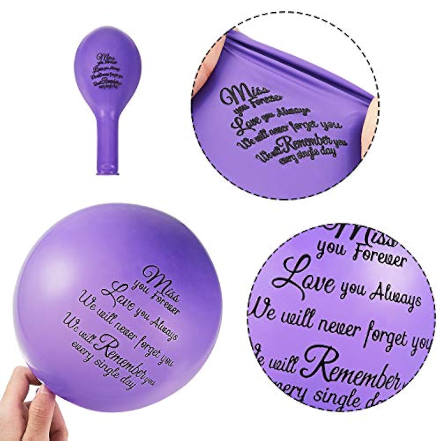 36 Pieces Colorful Release Memorial Balloons Remembrance Funeral Ballo