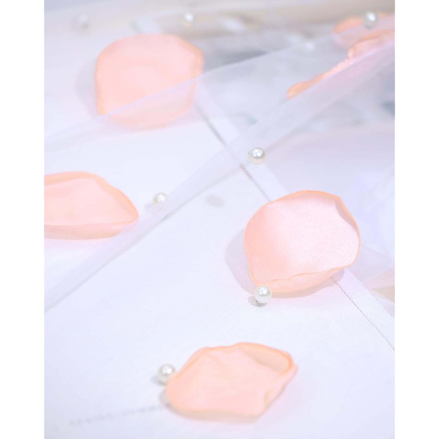 Silk Rose Petals 100Pcs Satin Flower Petals For Wedding Flower Girl Basket Table Centerpieces Scatter Confetti Bridal Shower Party Decoration (Blush)