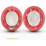 Solo 2/3 Wireless Earpads - Replacement Ear Cushion Cover Pad Compatible For Beats By Dr. Dre Solo3.0 Solo 2.0 Wireless On-Ear Headphones (Pink/Psychedelic Red)