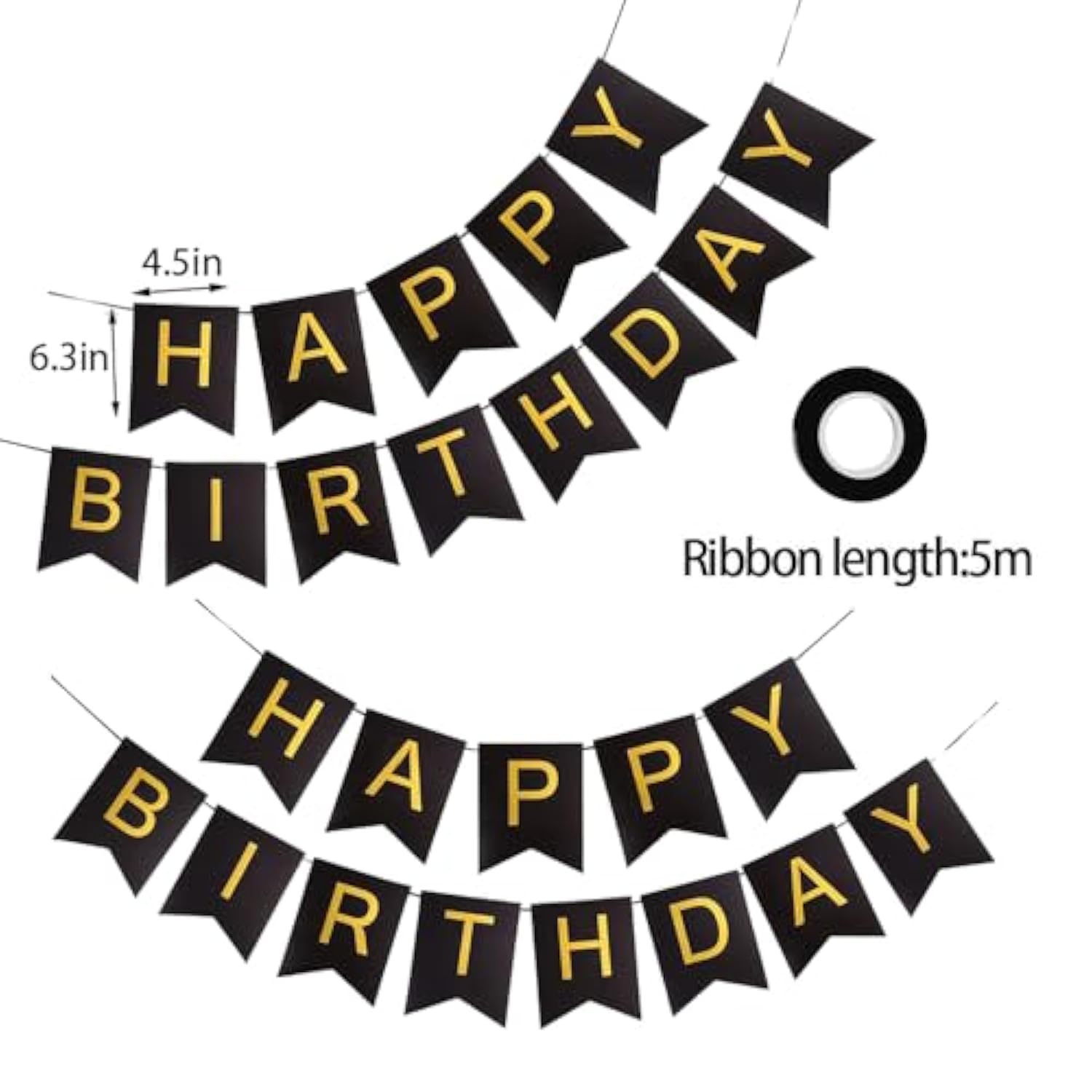 Birthday Decorations For Men, Green And Black Party Decorations For Boys, Happy Birthday Banner, Green Fringe Curtain, Pom Poms, Heart Star Foil Balloons Birthday Party Supplies For Him