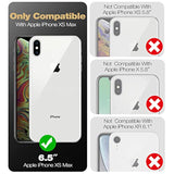 For Iphone Xs Max Case, [Built In Screen Protector And Kickstand] Heavy Duty Grade Protection Shockproof Protective Cover For Iphone Xs Max, Black