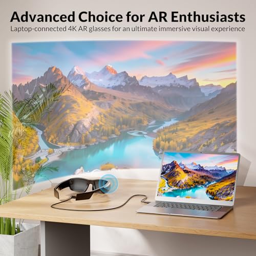 AR Glasses USB C Cable 4K60Hz USB C to USB C Cable 6FT, 10Gbps 60W Type C Fast Charging Cable for XREAL Air/One, VITURE Pro XR, Rokid Max, RayNeo and
