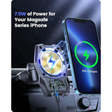 Magnetic Wireless Charging Car Mount Cd Phone Holder Compatible With Magsafe Iphone (Black)