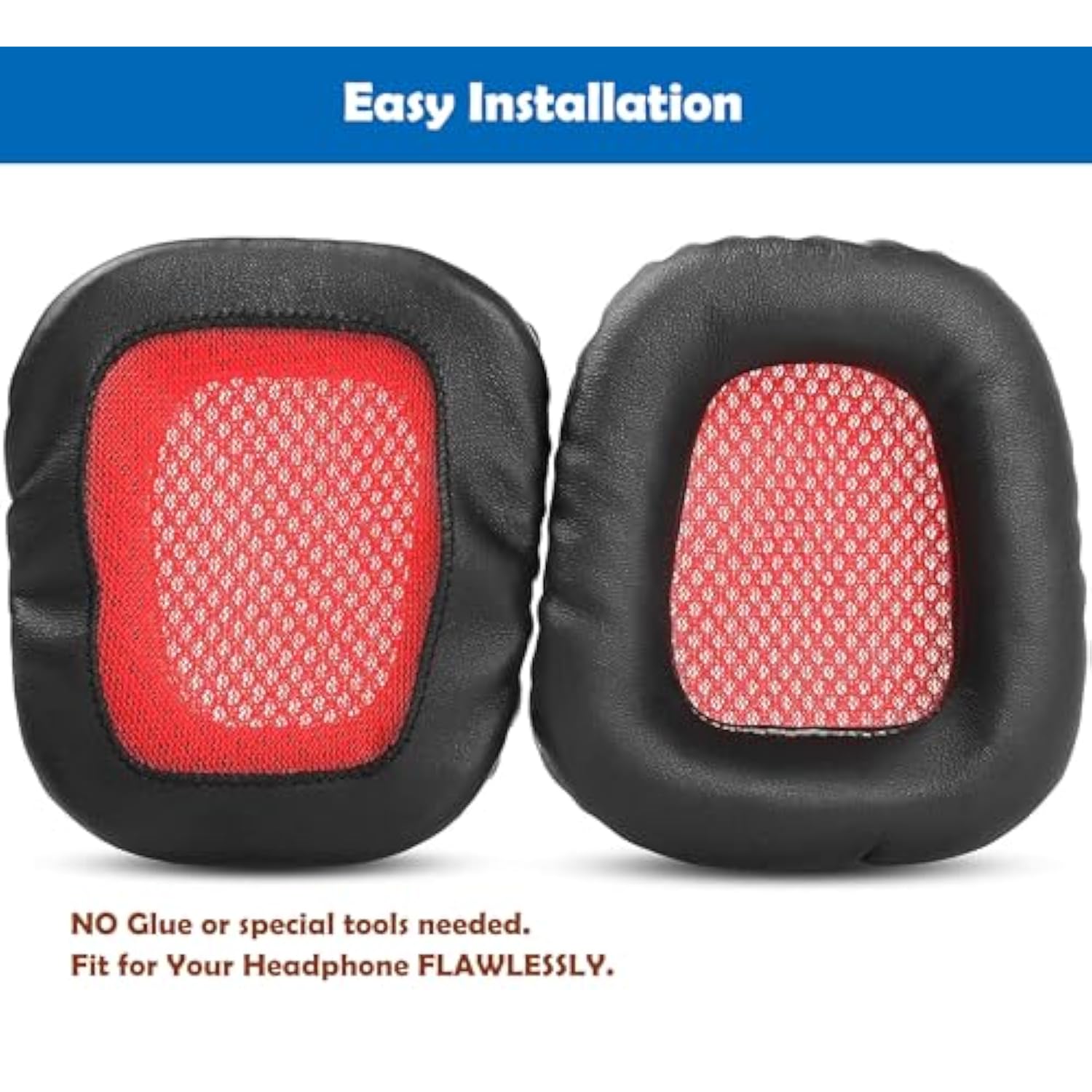 Professional Earpads Cushion Replacement Compatible With Klimtm Mantis Gaming Headset Ear Pads With Skin-Friendly Leather And Memory Foam