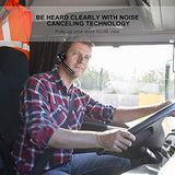 Trucker Bluetooth Headset Wireless Headset with Microphone Over The Head Headset with Noise Cancelling Sound On Ear Car Earphones Office Earpiece for