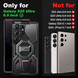 Magnetic Stand for Samsung Galaxy S25 Ultra Case with Privacy Screen Protector, [Compatible with Magsafe] [Military Drop Protection] S25 Ultra Case