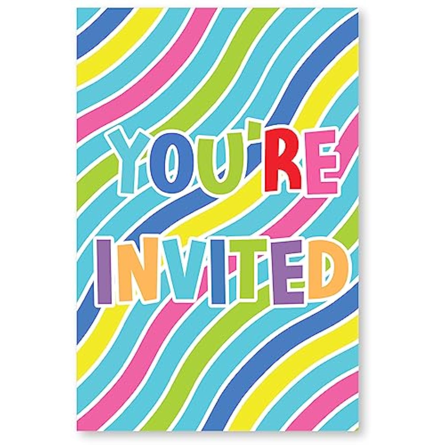 Water Slide Party Invitations With Envelopes Set Of 20 Summer Waterslide Theme Birthday Party Invites Fill In Blank
