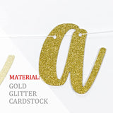 Love You A Brunch Banner Pre-Strung Black Gold Glitter Bridal Shower Party Decor