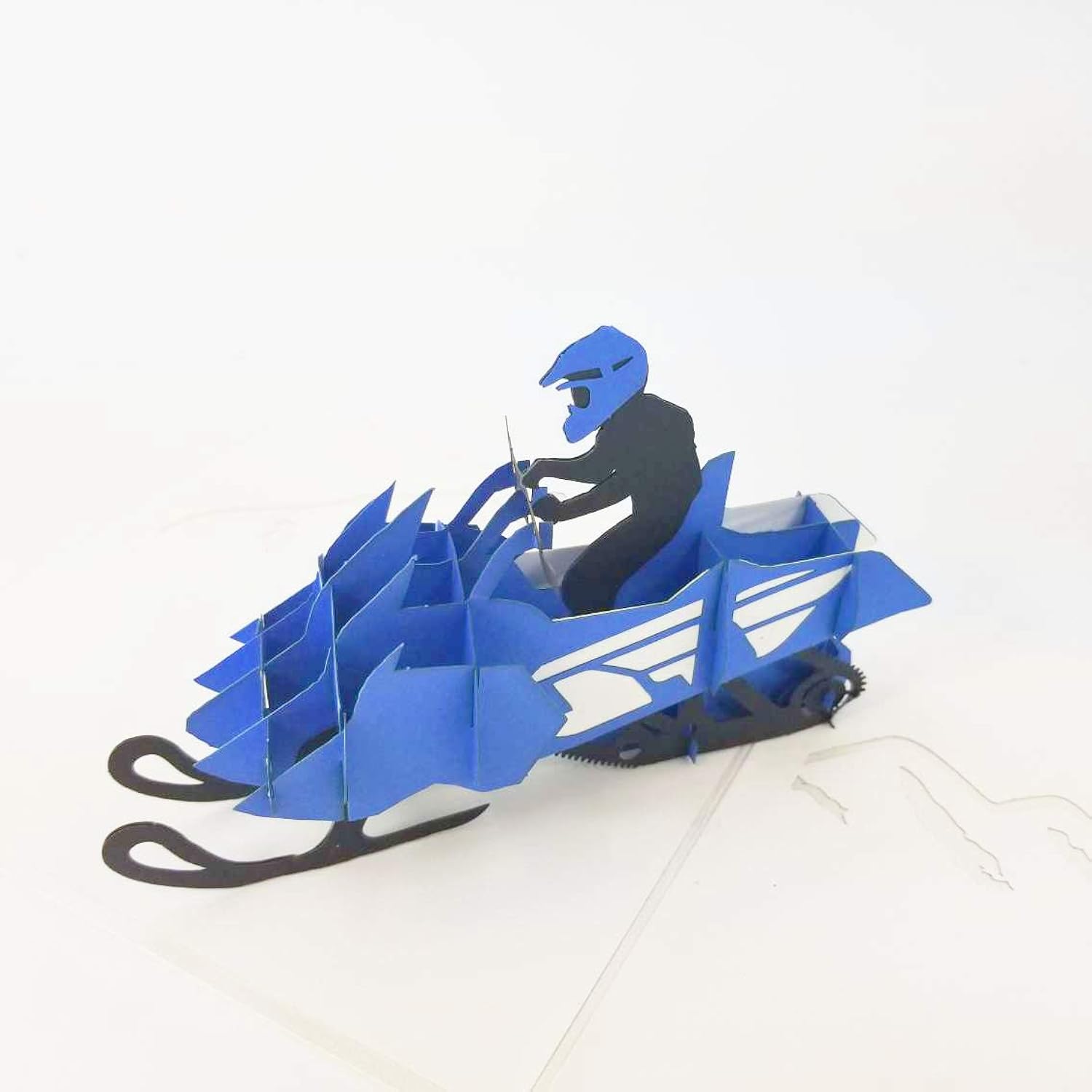 3D Snowmobile Pop Up Birthday Card, Father'S Day Card, Anniversary Card, Valentine'S Day Card, For Dad, Son, Husband, Boyfriend (Snowmobile Pop Up Card)