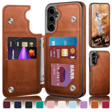 Samsung Galaxy S25 Plus Wallet Case with Card Holder, RFID Blocking, Shockproof
