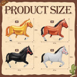 Cowboy Balloons Kit - 13Pcs Western Themed Party Decorations With Foil Horse, Horseshoe, Wheels, Cacti, Hat And Boot, Wild West Rodeo Balloons For Western Cowboy Birthday Party Decorations