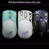 Mouse Grip Tape Sticker For Rog Keris Wireless 36K Non Slip Skin Suck Sweat Pre-Cut Precision Fit Easy To Install Eva White Purple 0.5Mm