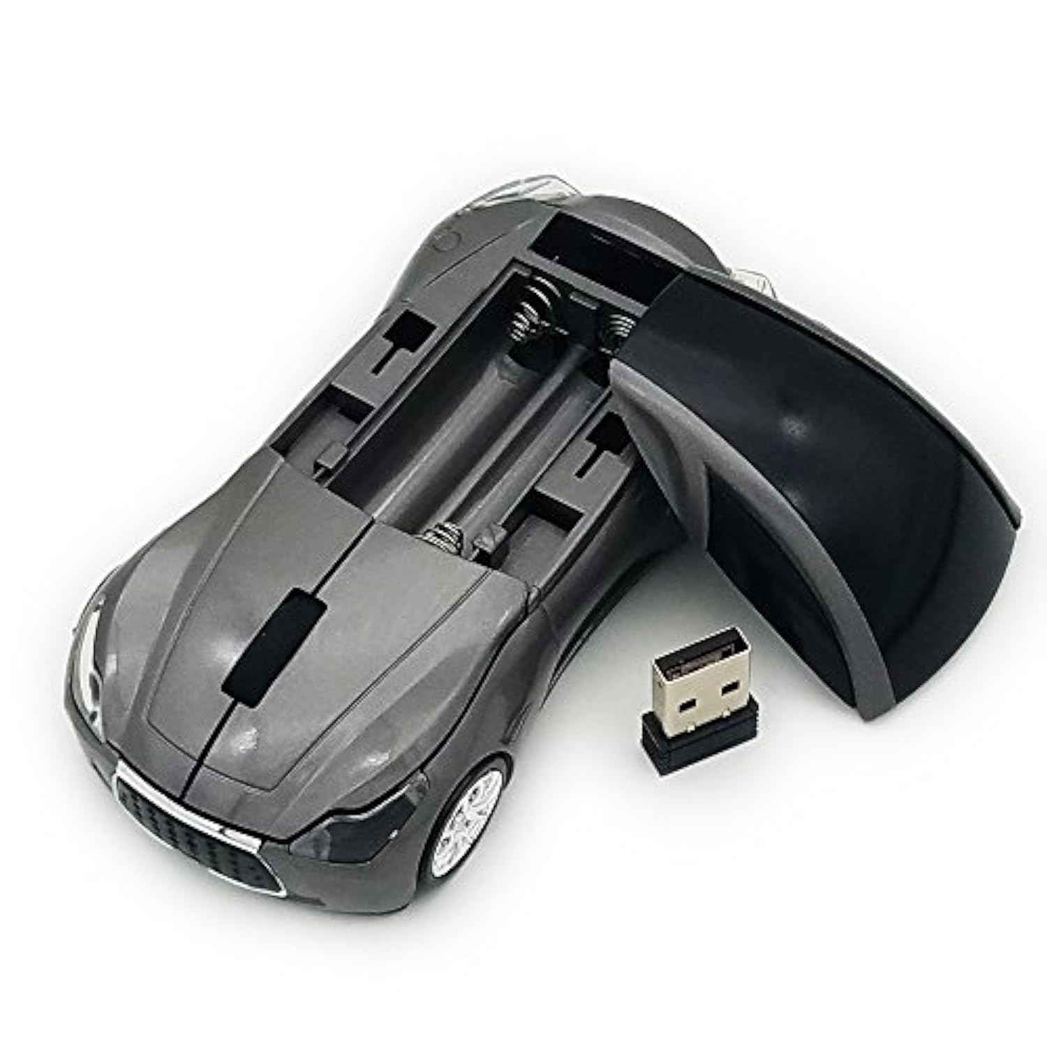 Wireless Car Mouse 2.4Ghz 3D Dpi 1600 Cool Sport Usb Gaming Mouse Mice For Pc Computer Laptop Notebook Gray
