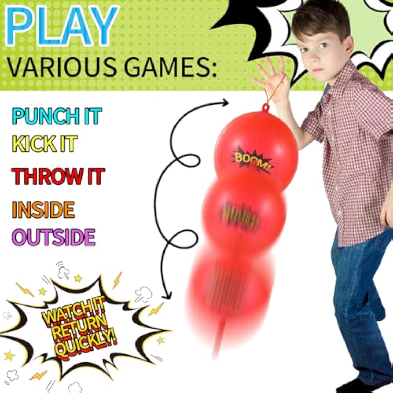 122 Pcs Party Favors With Punch Balloons, Reusable Straws, Slap Bracelets, Keychains, Stamps, Stickers And Gift Bags For Kids Birthday Party (Style 1)