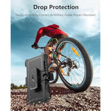 Case For Samsung Galaxy A14-5G: Military Grade Drop Proof Protection Rugged Protective A14 Cell Phone Cover With Belt Clip Holster Kickstand & Slide |Shockproof Tpu Matte Textured Tough -Black