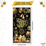 XL Happy New Year 2026 Door Banner 72x35 Inch Party Decorations