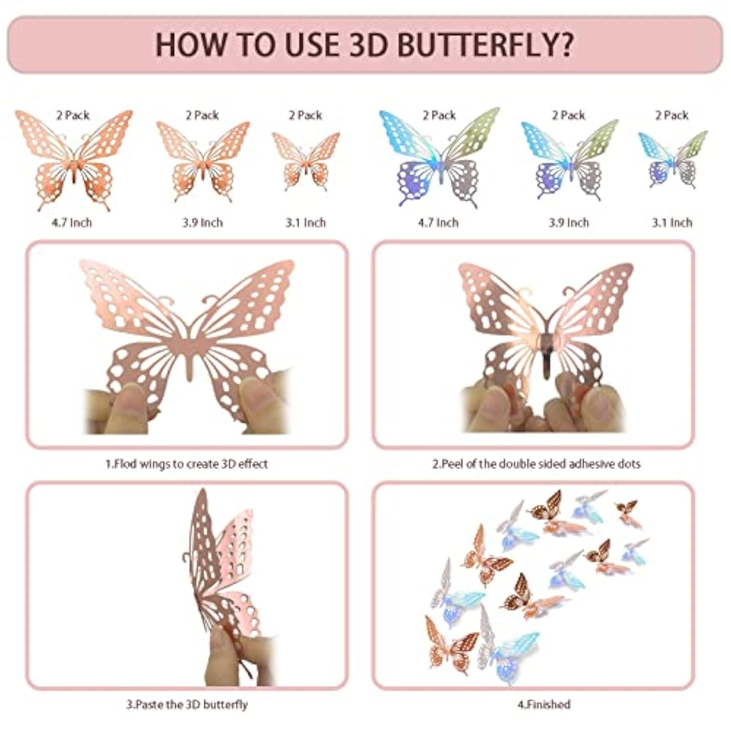 236 Pcs Birthday Decorations For Women, Rose Gold Party Decorations Kit For Girls Or Women - Butterfly, Hanging Swirl, Balloon Stand, Sash, Tiara, Banner, Balloon, Tableware For 25 Guest