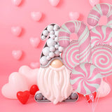 Sweet Candy Balloon Christmas Pink Lollipop Candy Cane Balloons 10 Pcs Set