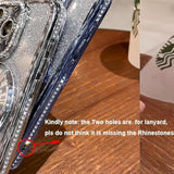 Magnetic Kickstand Glitter Case For Iphone 15 Plus, [Compatible With Magsafe] Bling Sparkly Rhinestone Diamond With Camera Protector Makeup Mirror Women Girls Case For Iphone 15 Plus (Pink)