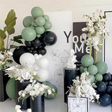 Sage Green Balloon Arch Kit: 150 Piece Party Garland - Baby Shower, Jungle Theme