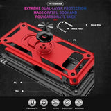 Samsung Galaxy S8 Case, Samsung S8 Phone Case, Military Grade Protective Cases With Ring For Samsung Galaxy S8 (Red)