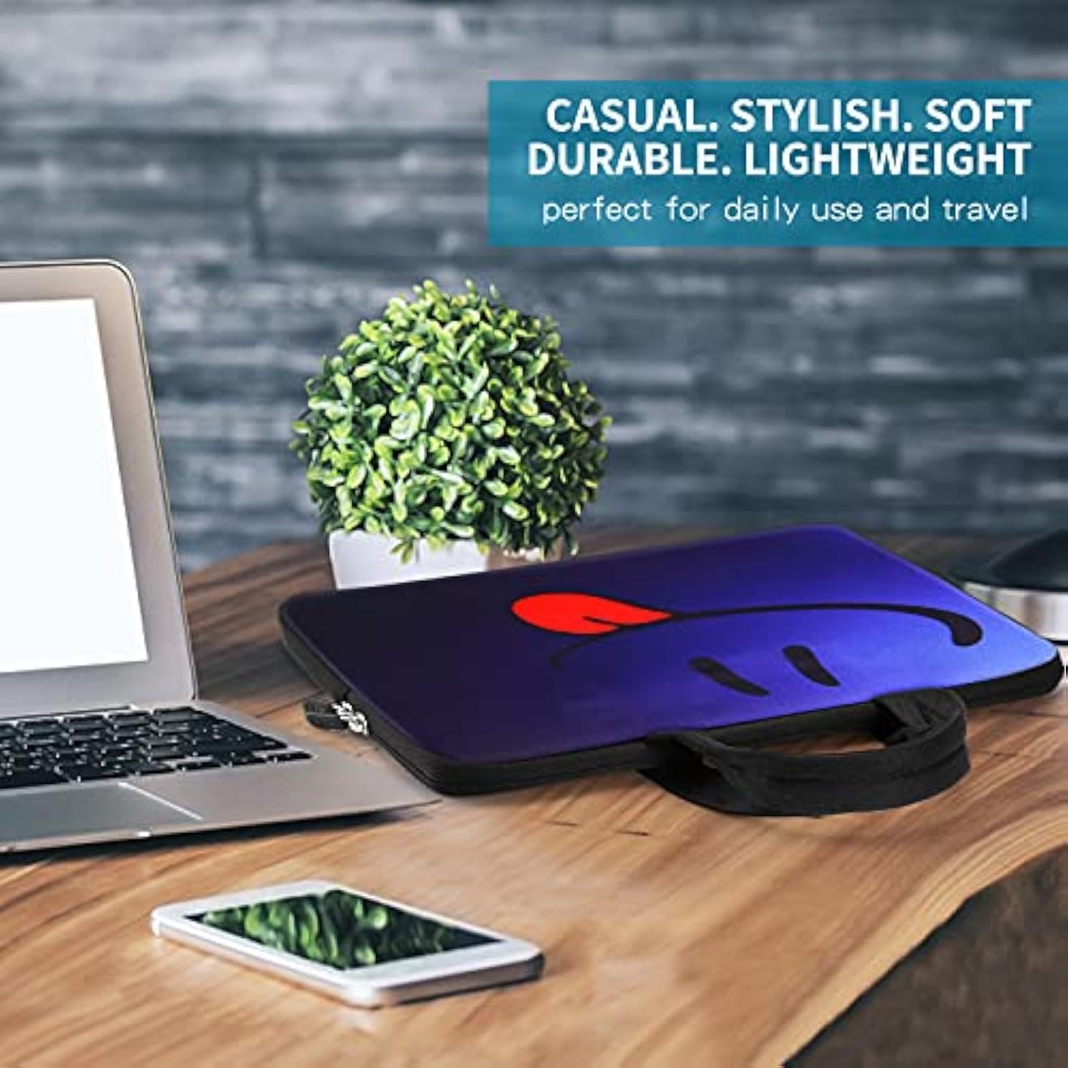 11 11.6 12 12.1 12.5 Inch Laptop Carrying Bag Chromebook Case Notebook Ultrabook Bag Tablet Cover Neoprene Sleeve For Apple Macbook Air Google Acer Hp Dell Asus Blue Tongue