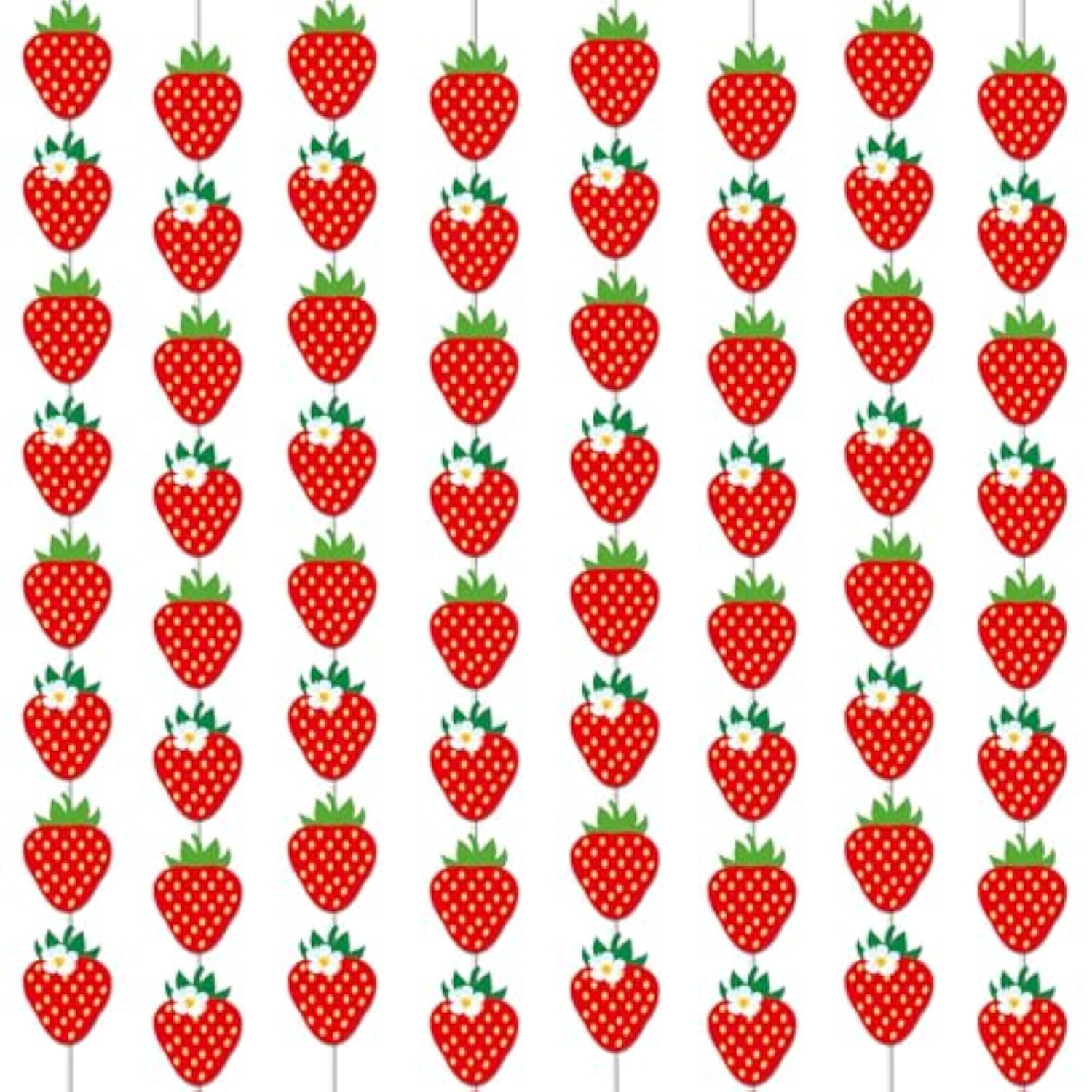 12 Pcs Strawberry Birthday Party Banners Strawberry Garland Banner Decorations Berry First Hanging Swirl Kit Cutouts For Girls Baby Shower Party Supplies Decor