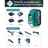 2-Pack 18V Replacement Batteries for Makita BL Series Compatible Chargers