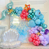 Mermaid Balloon Arch Kit: 125-Piece Under the Sea Party Decor