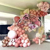 Retro Blush Pink Balloon Arch Kit-Dusty Pink Cream Peach White Sand Balloon Garland,Boho Pastel Pink Balloons Party Decorations For Birthday, Cielito Lindo,Baby Shower,Wedding Bridal 109Pcs