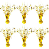 6pcs Gold Foil Starburst Table Centerpieces for Party & Holiday Decorations