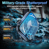 3 Pack For Apple Watch Series 9 Screen Protector 45Mm Series 8/7, [Auto Alignment Kit] 3D Full Cover Waterproof Bubble Free Anti Scratch Hd Clear Film For Iwatch 45Mm Accessories