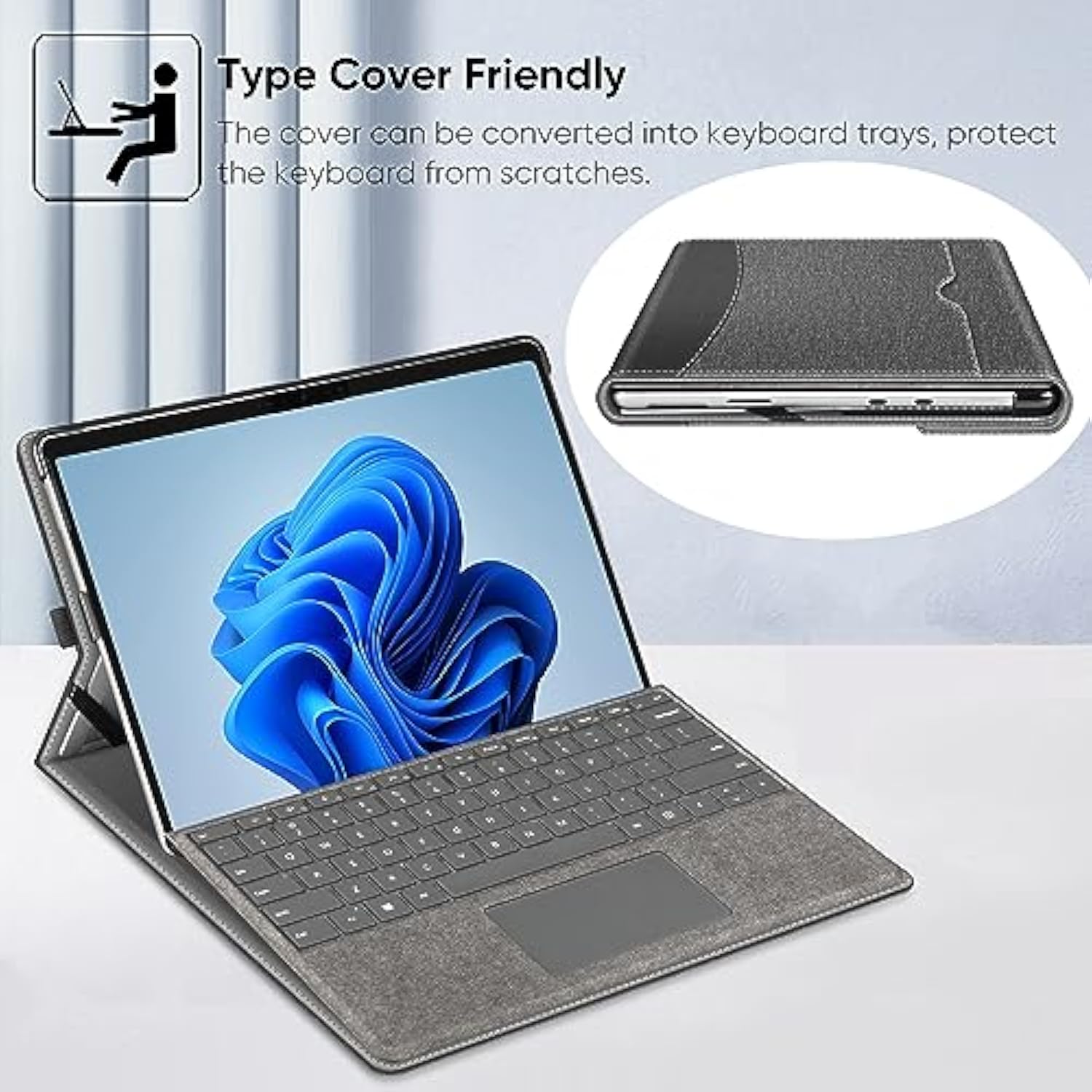 Fintie Case for 13 Inch Microsoft Surface Pro 8 (2021 Release) - Multiple Angl