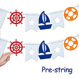 2 Pcs Nautical Bunting Banner Cruise Door Decorations