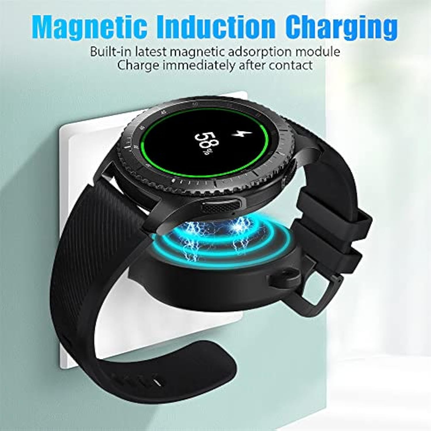 Portable Galaxy Watch 8 7 Charger Usb Wireless Car Charger Keychain For Samsung Watch 8 7 Ultra 6 5 Pro 4 Classic 3 Active 2 Accessories (2 Pack)