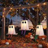 Halloween Swinging Ghost Outdoor Decor, Spooky Hanging Ghosts Decorations