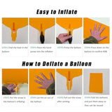 40 In Orange Birthday Number 2 Balloons Fluorescent Orange Balloon Helium Foil Balloons For Boys Girls Birthday Wedding Baby Shower Fluorescent Party Decorations Supplies 2