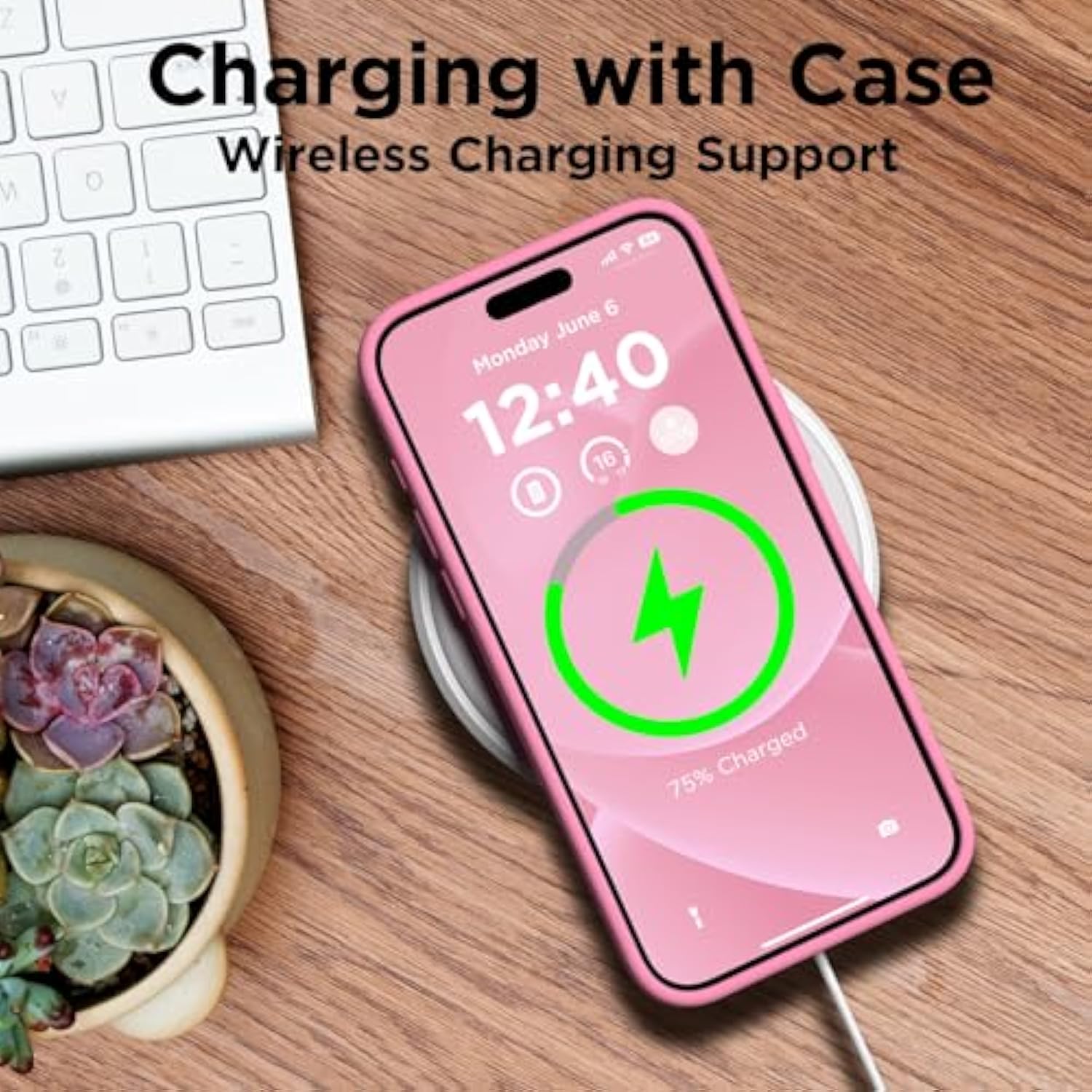Compatible With Iphone 15 Pro Max Case, Liquid Silicone Case, Full Body Shockproof Protective Cover Slim Thin Phone Case With Soft Anti-Scratch Microfiber Lining, 6.7 Inch- Tender Pink