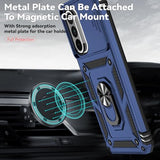 Phone Case for  Galaxy A17/ A26 5G Case with HD Screen Protector & Slide Camera Cover & Rotated Ring Kickstand, [Military-Grade] Phone Case