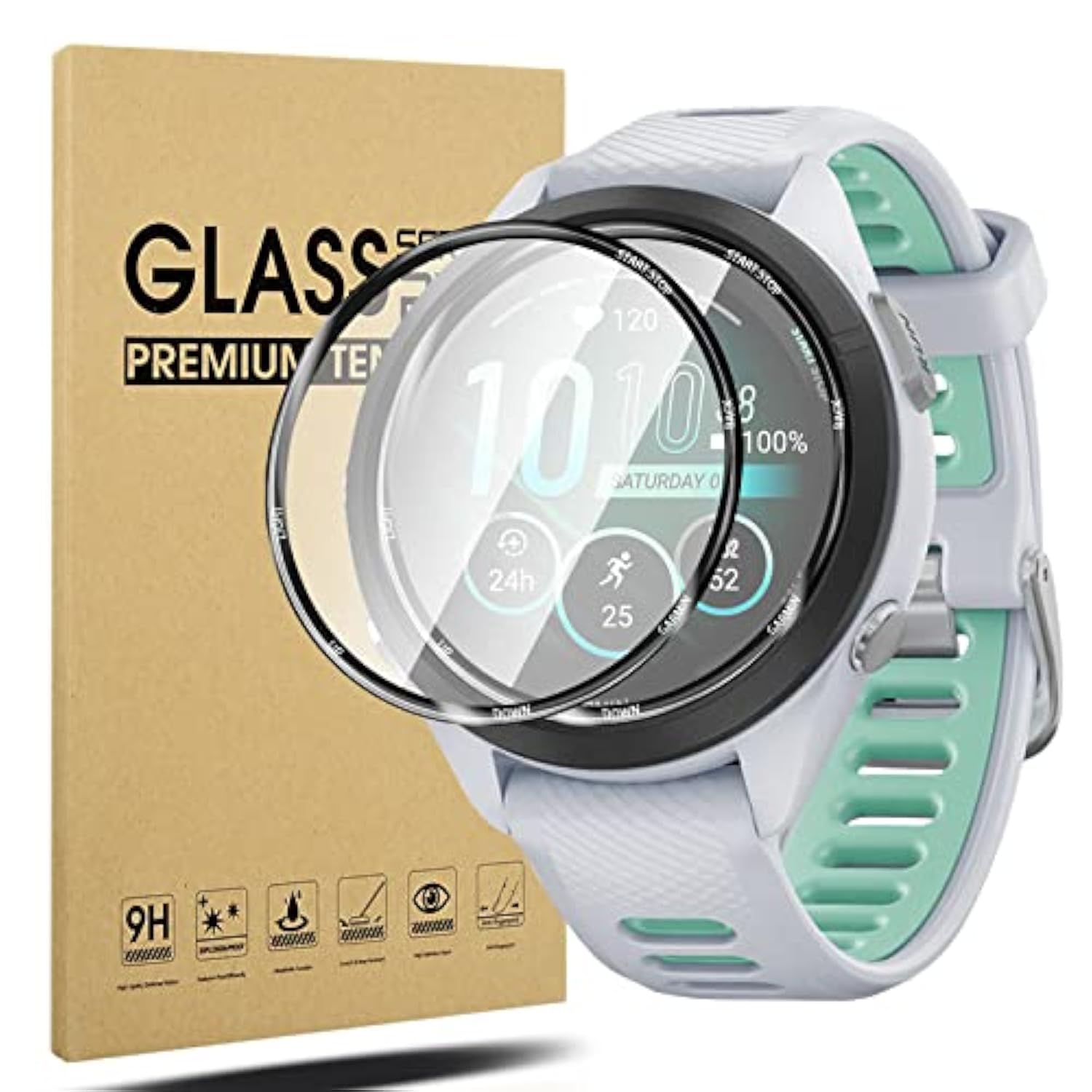 2Pack For Garmin Forerunner 265S Screen Protector, [Antiscratch] Ultrathin High Definition Soft Screen Protective Film