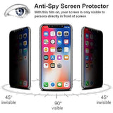Tempered Glass Anti-Spy Bubble Free Case Friendly Easy Installation Film for iPhone 11/XR - 6.1 Inch