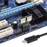 Single Port Usb 3.1 Type C Usb-C Female To Usb 2.0 Motherboard 9Pin 10Pin Header Adapter Pcba 480Mbps