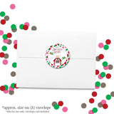 Mrs. Claus' Kitchen Christmas Holiday Sticker Labels, Total Of 40 2" Circle Stickers By