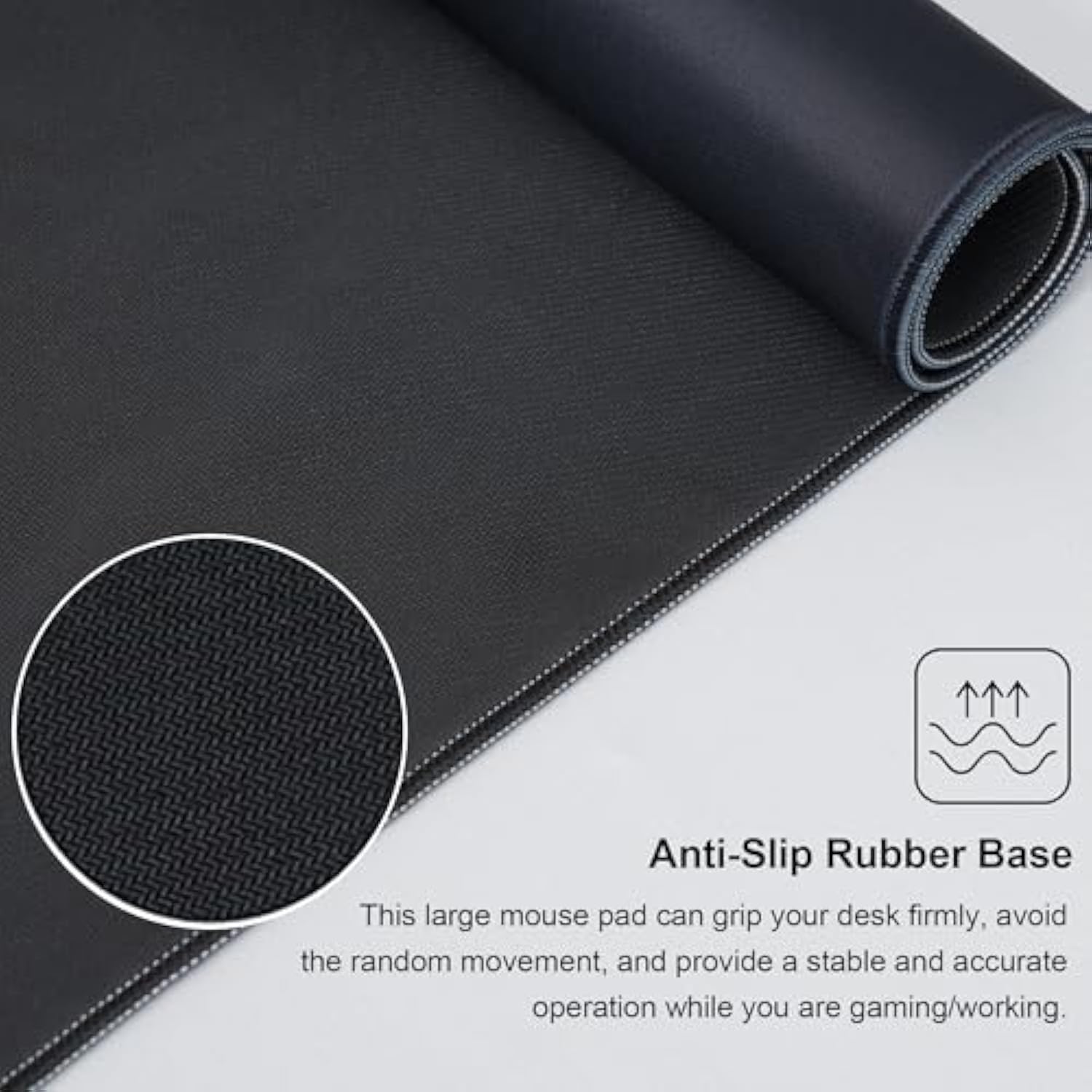 Large Gaming Mouse Pad, Big Desk Mat For Keyboard And Mouse, Full Desk Pad For Office Computer Laptop Pc, Long Mouse Mat For Desk, Black Cherry Blossom,Portable Aesthetic Non Slip Waterproof Pretty