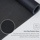 Large Gaming Mouse Pad, Big Desk Mat For Keyboard And Mouse, Full Desk Pad For Office Computer Laptop Pc, Long Mouse Mat For Desk, Black Cherry Blossom,Portable Aesthetic Non Slip Waterproof Pretty