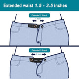 12 Pcs Elastic Waist Extenders, Adjustable Waistband Expanders For Men
